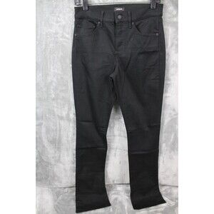 Women's Express Skyscraper Mid Rise Denim bootcut Fit Size 4 Regular Black